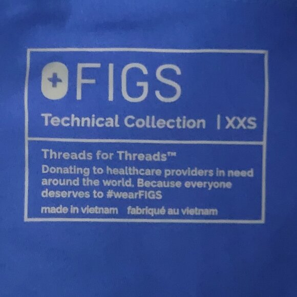 Figs Boston Slim Jogger Scrub Pants Womens Size XXS Electric Blue NWT - Picture 3 of 7